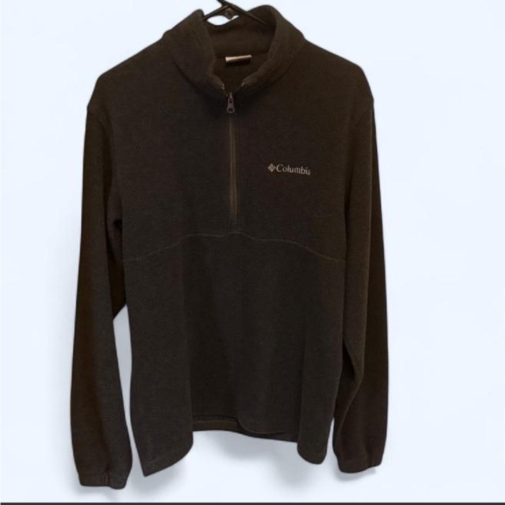 Columbia Men's Black Half-Zip Fleece Pullover